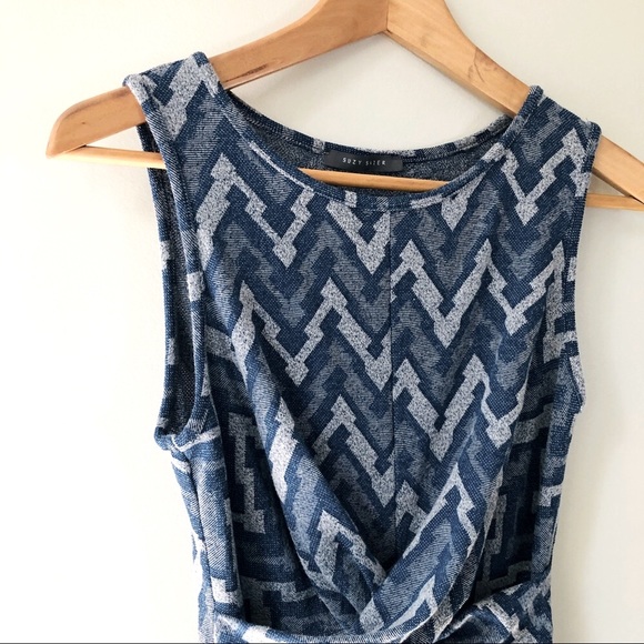 Cotton Geometric Skater Dress - Picture 2 of 10